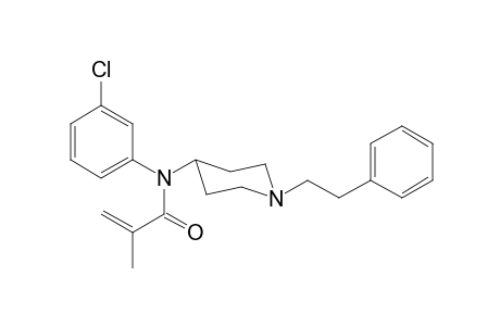 N-3-Chlorophenyl-2-methyl-N-[1-(2-phenylethyl)piperidin-4-yl]prop-2-enamide