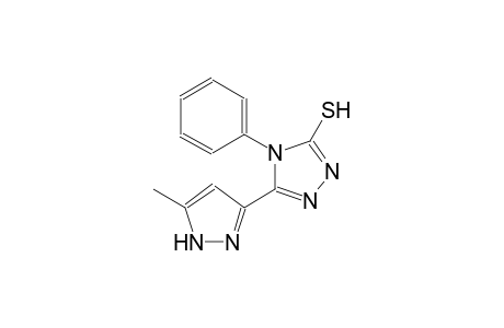 4H-1,2,4-triazole-3-thiol, 5-(5-methyl-1H-pyrazol-3-yl)-4-phenyl-