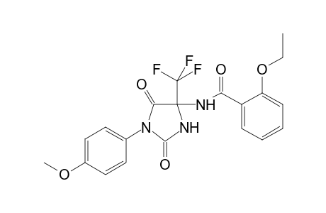 2-Ethoxy-N-[1-(4-methoxyphenyl)-2,5-bis(oxidanylidene)-4-(trifluoromethyl)imidazolidin-4-yl]benzamide