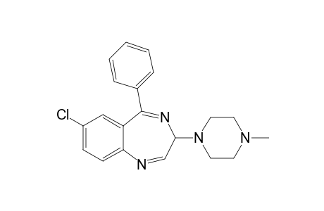 3H-1,4-Benzodiazepine, 7-chloro-3-(4-methyl-1-piperazinyl)-5-phenyl-