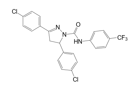 3,5-BIS(p-CHLOROPHENYL)-alpha,alpha,alpha-TRIFLUORO-2-PYRAZOLINE-1-CARBOXY-p-TOLUIDIDE