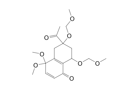 1(4H)-Naphthalenone, 6-acetyl-5,6,7,8-tetrahydro-4,4-dimethoxy-6,8-bis(methoxymethoxy)-, cis-(.+-.)-