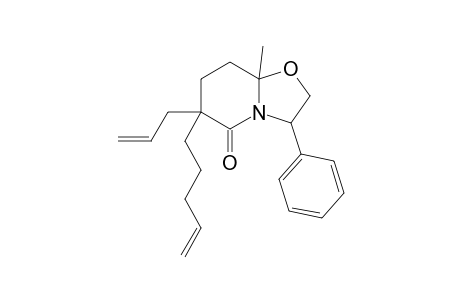 6-Methyl-9-phenyl-3-(pent-4-en-1-yl)-3-(prop-2-en-1-yl)-1-aza-7-oxabicyclo[4.3.0]nonan-2-one