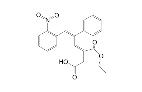 1-Ethyl hydrogen 2-[3-(2-nitrophenyl)-2-phenylprop-2-enylidene]succinate