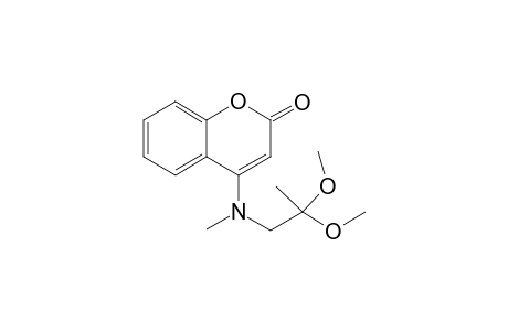 4-[2-(Dimethoxy)propyl-N-methylamino]benzopyran-2-one