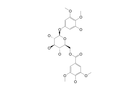 1-O-3,4-DIMETHOXY-5-HYDROXYPHENYL-(6-O3,5-DIEMTHOXYGALLOYL)-BETA-D-GLUCOPYRANOSIDE