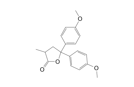 4-Hydroxy-4,4-bis(4'-methoxyphenyl)-2-methylbutyric acid .gamma.-lactone