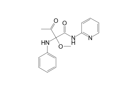 2-Methoxy-2-phenylamino-N-(2-pyridinyl)acetoacetamide