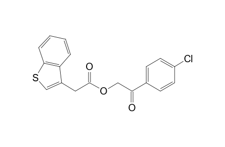 benzo[b[thiophene-3-acetic acid, p-chlorophenacyl ester