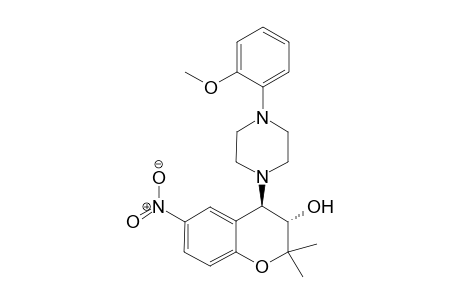 (3S,4R)-4-(4-(2-Methoxyphenyl)piperazin-1-yl)-2,2-dimethyl-6-nitrochroman-3-ol
