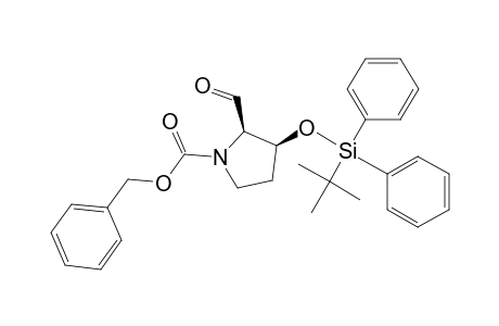 (2R,3S)-N-(Benzyloxycarbonyl)-2-formyl-3-(tert-butyldiphenylsiloxy)pyrrolidine
