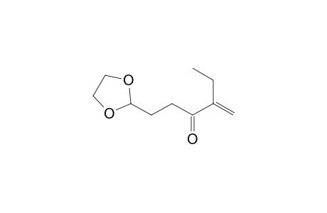 3-Hexanone, 1-(1,3-dioxolan-2-yl)-4-methylene-