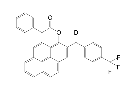 1-[.alpha.-(4'-trifluoromethyl)-.alpha.-deuteriobenzylpyrenyl] phenylacetate