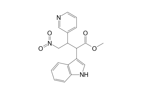 2-(1H-indol-3-yl)-4-nitro-3-(3-pyridinyl)butanoic acid methyl ester