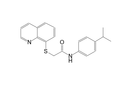 acetamide, N-[4-(1-methylethyl)phenyl]-2-(8-quinolinylthio)-
