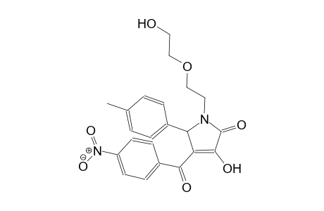 3-hydroxy-1-[2-(2-hydroxyethoxy)ethyl]-5-(4-methylphenyl)-4-(4-nitrobenzoyl)-1,5-dihydro-2H-pyrrol-2-one
