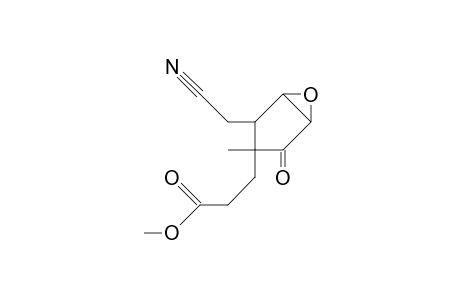 3,4-Epoxy-1-(2-methoxycarbonyl-ethyl)-2-cyanomethyl-5-cyclopentanone