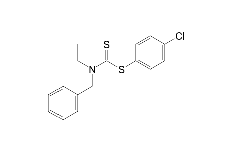Benzyl-ethyl-dithiocarbamic acid 4-chloro-phenyl ester
