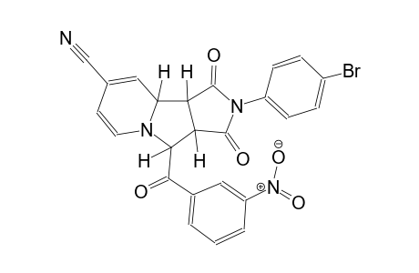 (3aS,4R,9aS,9bR)-2-(4-bromophenyl)-4-(3-nitrobenzoyl)-1,3-dioxo-2,3,3a,4,9a,9b-hexahydro-1H-pyrrolo[3,4-a]indolizine-8-carbonitrile