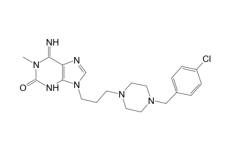 9-{3-[4-(p-chlorobenzyl)-1-piperazinyl]propyl}-1-methylisoguanine