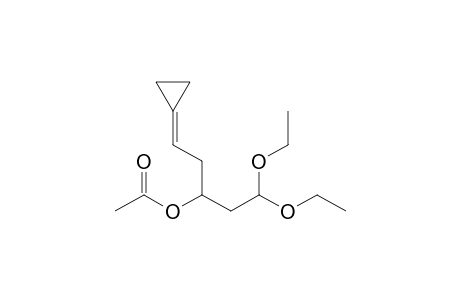 (5-cyclopropylidene-1,1-diethoxy-pentan-3-yl) ethanoate