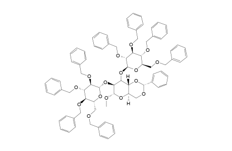 METHYL-2,3-BIS-O-(2,3,4,6-TETRA-O-BENZYL-BETA-D-GLUCOPYRANOSYL)-4,6-O-BENZYLIDENE-ALPHA-D-ALTROPYRANOSE