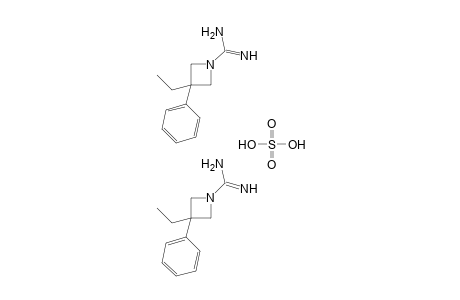 3-ETHYL-3-PHENYL-1-AZETIDINECARBOXAMIDINE, SULFATE (2:1)