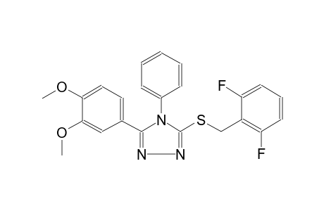 4H-1,2,4-triazole, 3-[[(2,6-difluorophenyl)methyl]thio]-5-(3,4-dimethoxyphenyl)-4-phenyl-
