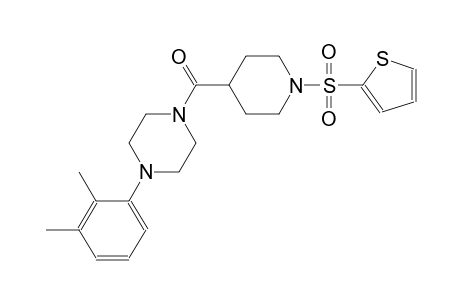 1-(2,3-dimethylphenyl)-4-{[1-(2-thienylsulfonyl)-4-piperidinyl]carbonyl}piperazine