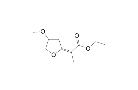 2-(E)-(Ethoxycarbonyl-1'-ethylidene)-4-methoxytetrahydrofuran