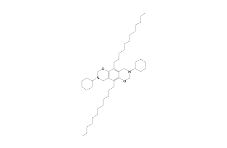 1,3-Oxazino[6,5-g][1,3]benzoxazine, 3,8-dicyclohexyl-5,10-didodecyl-2,3,4,7,8,9-hexahydro-