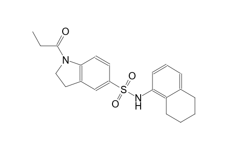 1-propionyl-N-(5,6,7,8-tetrahydro-1-naphthalenyl)-5-indolinesulfonamide
