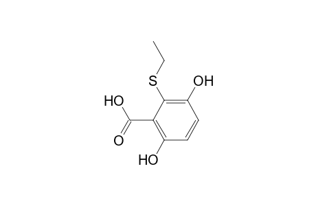 2-(Ethylthio)-3,6-dihydroxybenzoic acid