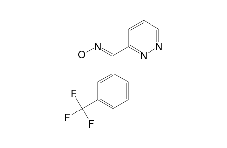 E-3-Pyridazinyl(3-trifluoromethylphenyl)methanone oxime