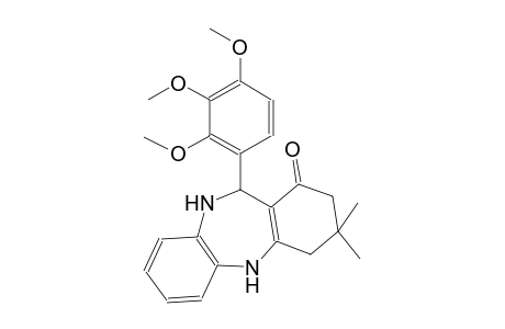 1H-dibenzo[b,e][1,4]diazepin-1-one, 2,3,4,5,10,11-hexahydro-3,3-dimethyl-11-(2,3,4-trimethoxyphenyl)-