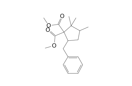 1,1-Dimethyl 5-benzyl-2,2,3-trimethylcyclopentane-1,1-dicarboxylate