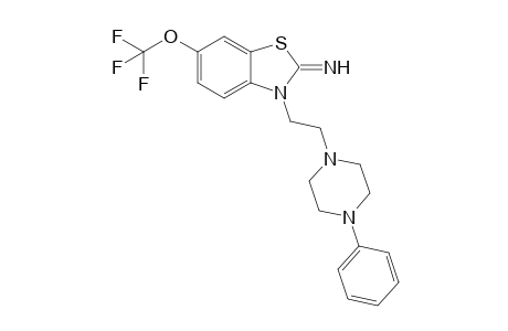 3-[2-(4-phenyl-1-piperazinyl)ethyl]-6-(trifluoromethoxy)-1,3-benzothiazol-2-imine
