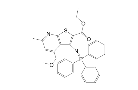 thieno[2,3-b]pyridine-2-carboxylic acid, 4-(methoxymethyl)-6-methyl-3-[(triphenylphosphoranylidene)amino]-, ethyl ester