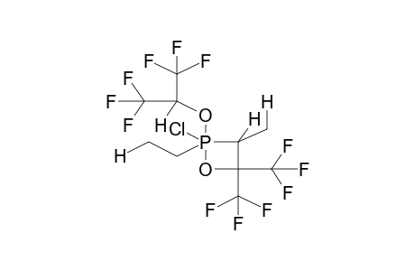 2-ETHYL-2-CHLORO-2-(ALPHA-HYDROHEXAFLUOROISOPROPOXY)-3-METHYL-4,4-BIS(TRIFLUOROMETHYL)-1,2-OXAPHOSPHETANE