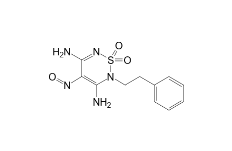 (5-amino-1,1-diketo-4-nitroso-2-phenethyl-1,2,6-thiadiazin-3-yl)amine