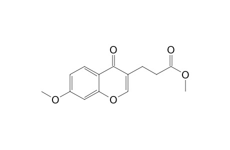 Methyl .beta.-(7-methoxy-4-oxo-4H-1-benzopyran-3-yl)propanoate