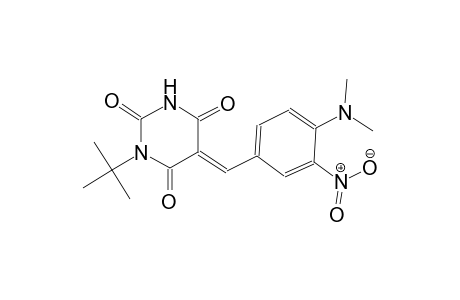 2,4,6(1H,3H,5H)-pyrimidinetrione, 5-[[4-(dimethylamino)-3-nitrophenyl]methylene]-1-(1,1-dimethylethyl)-, (5E)-