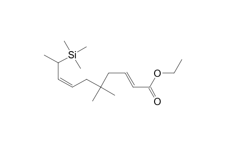 Ethyl (2E,7Z)-9-(Trimethylsilyl)-5,5-dimethyl-2,7-decadienoate