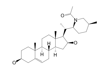 N-ACETYLDIHYDROSOLASODINE-A=(22S,25R)-22,26-ACETYLEPIMINOCHOLEST-5-EN-3-BETA,16-BETA-DIOL
