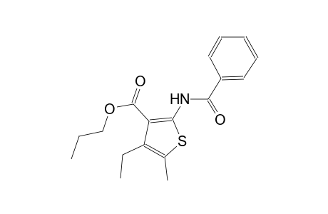 propyl 2-(benzoylamino)-4-ethyl-5-methyl-3-thiophenecarboxylate