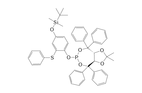 (3R,9R)-4-[4-(tert-Butyldimethylsilyloxy)-2-phenylsulfanylphenoxy]-2,2-dimethyl-4,4,8,8-tetraphenyltetrahydro-1,3,5,7-tetraoxa-6-phosphaazulene