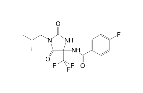 4-fluoro-N-[1-isobutyl-2,5-dioxo-4-(trifluoromethyl)-4-imidazolidinyl]benzamide