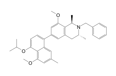 (1R,3R)-N-Benzyl-6-(5'-isopropoxy-4'-methoxy-2'-methyl-8'-naphthyl)-8-methoxy-1,3-dimethyl-1,2,3,4-tetrahydroisoquinoline