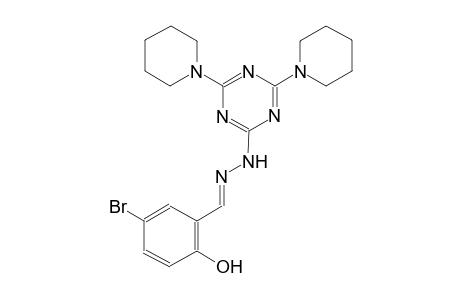 benzaldehyde, 5-bromo-2-hydroxy-, [4,6-di(1-piperidinyl)-1,3,5-triazin-2-yl]hydrazone