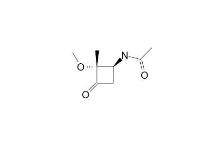 ANTI-3-(N-ACETYLAMINO)-2-METHOXY-2-METHYLCYCLOBUTAN-1-ONE